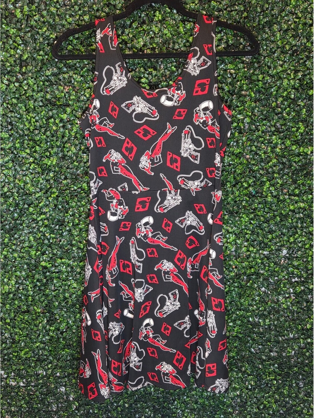 DC Comics Harley Quinn Sleeveless Skater Dress Size S